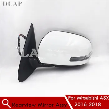 

Car 1PCS Exterior Rearview Side Mirror Assy For Mitsubishi ASX 2016 2017 2018 9PINS Base Color With Lamp Heated Auto Folding