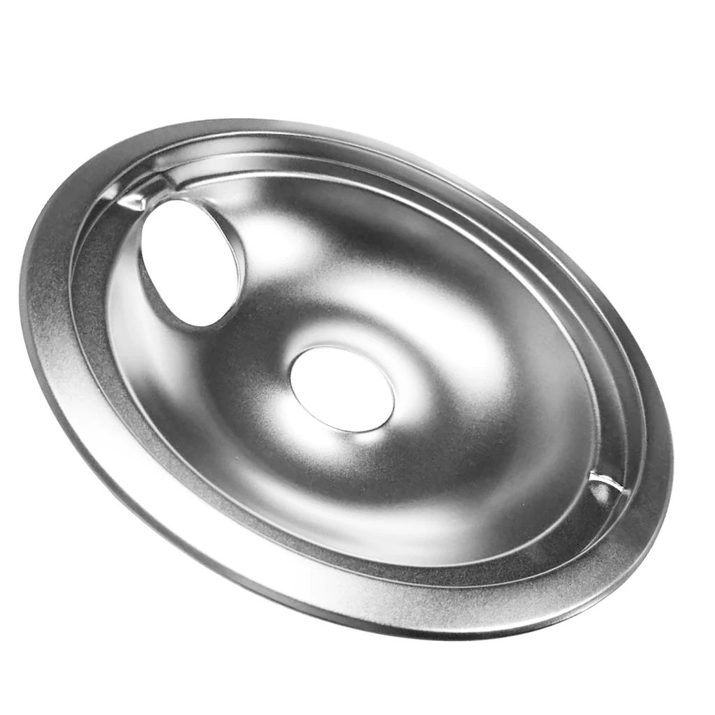 8'' Large Drip Pan Replacements for GE-Hotpoint Mfg#WB31M15,WB32X5076,WB31x5011 and WB31T10011 - Silver