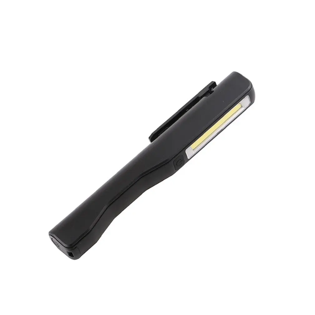 Черный Портативный USB Перезаряжаемый COB рабочий светильник с магнитной ручкой светодиодный фонарь для ремонта аварийный светильник - Цвет: Черный
