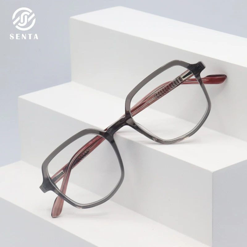 

Senta 2020 Retro Glasses Frames Classic Square Optical Prescription Acetate Man Eyewear Eyeglasses Myopia Hyperopia 4 Colors