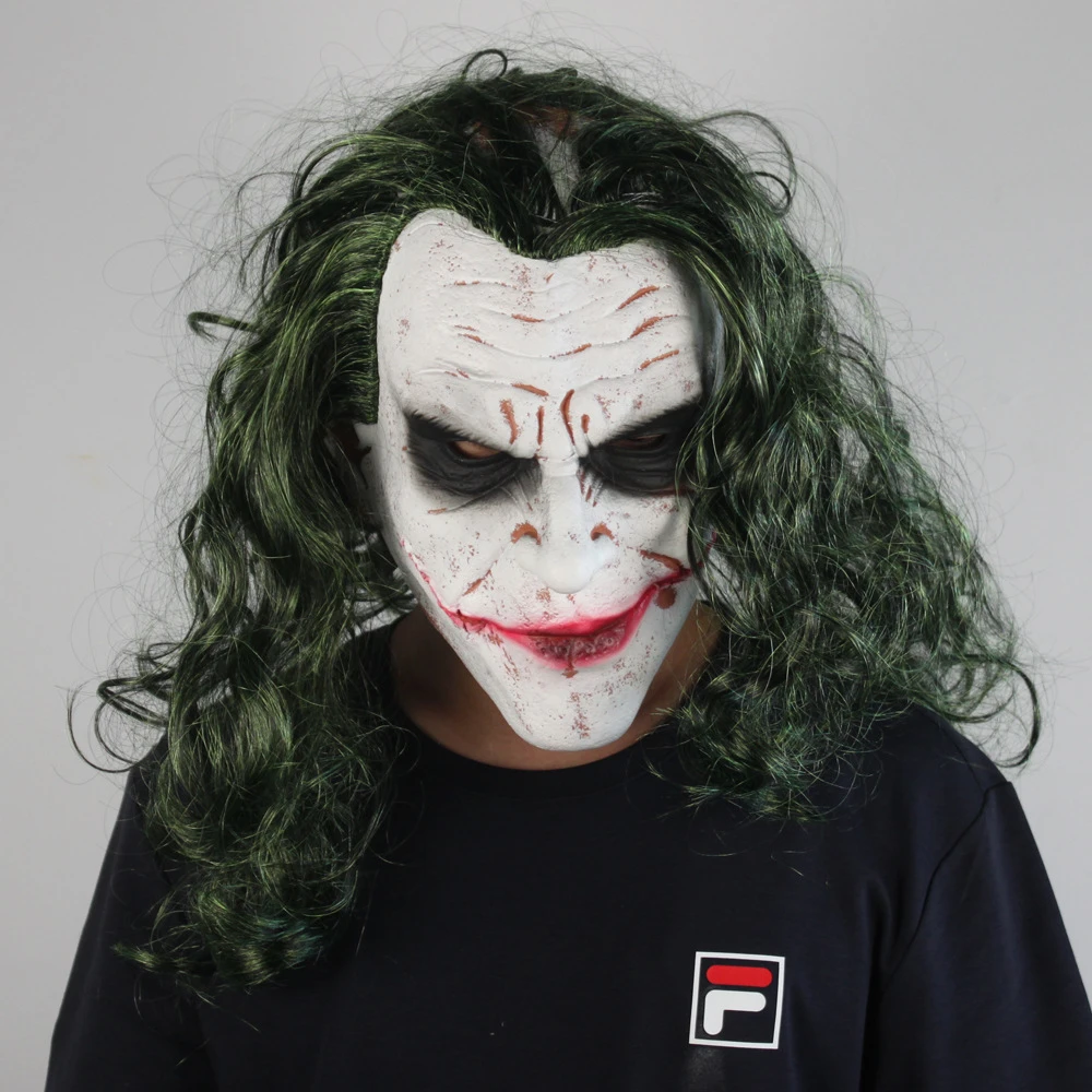 Joker Mask Movie Batman The Dark Knight Horror Clown Cosplay Latex ...