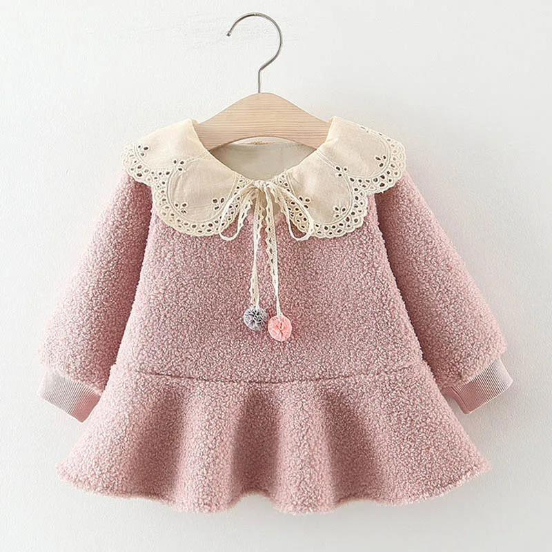 AF217 Pink Melario/весеннее платье для новорожденных; платье для маленьких девочек; детское клетчатое повседневное детское платье в стиле пэчворк с клубничкой для девочек; одежда - Цвет: AF217 Pink