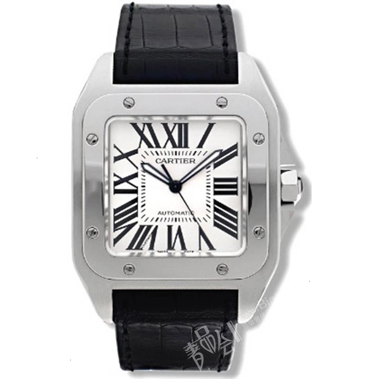 

r Luxury Mens 100 STAINLESS STEEL W20106X8 ON STRAP Automatic Wristwatch Men's Watches x