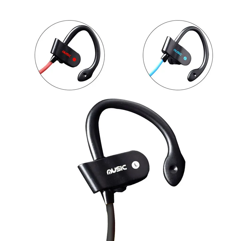 Беспроводные наушники с Bluetooth, спортивные наушники, стерео гарнитуры с микрофоном, наушники с крючком, наушники с громкой связью, наушники для всех смартфонов