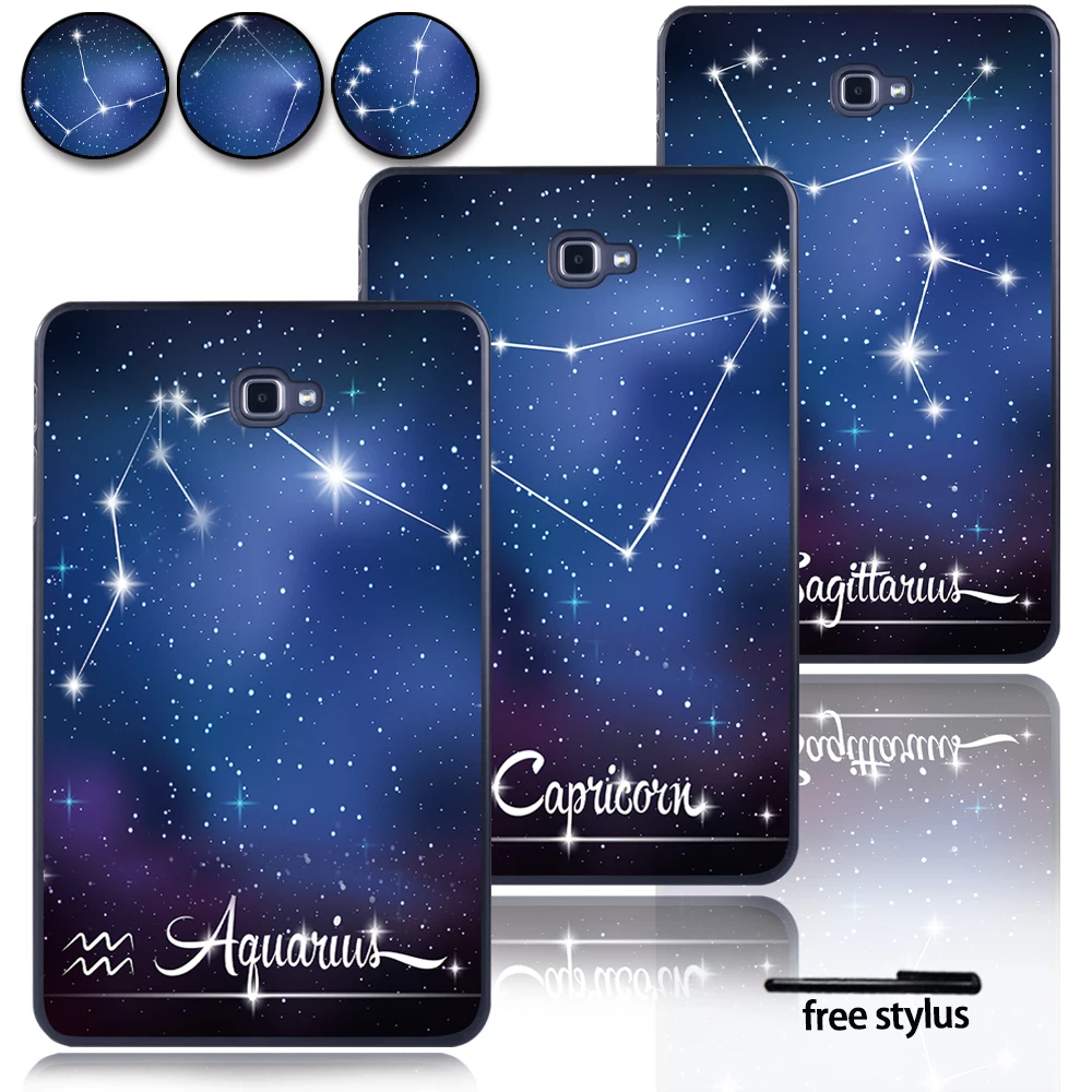 Per Samsung Galaxy Tab Un A6 10.1 T580 T585 Anti-Caduta Guscio Duro Custodia Protettiva Tablet Con Starry Immagini Di 12 Costellazioni