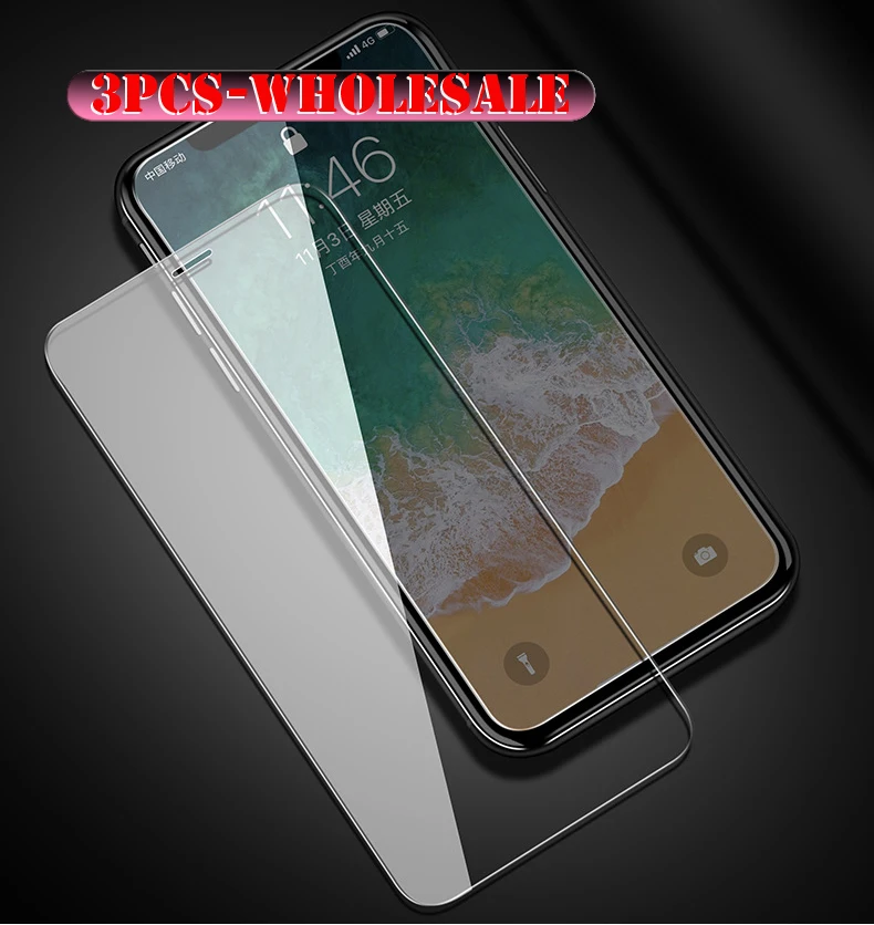 

3/5pcs Steel Film Protective Glass Mobile Phone film screen protector for iphone 7 6 6s 8 5 5s 5e 4 4s 6 plus X XS XR XS MAX