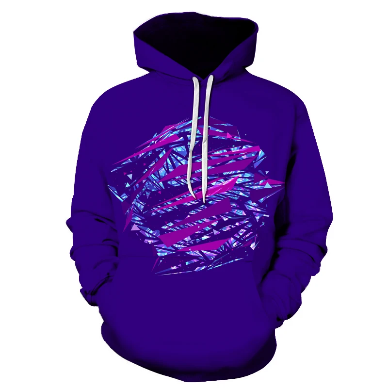 WY-1420 fashion tide brand youth hoodies color painting paint 3D digital printing pullover couple loose hooded baseball uniform 6XL - Цвет: WY-1420
