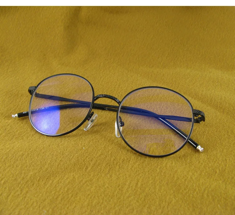 

Radiation Protected Glasses Computer Eye-protection Goggles Finished Product Retro round Frame Plain Glasses Non-Alcohol by Volu