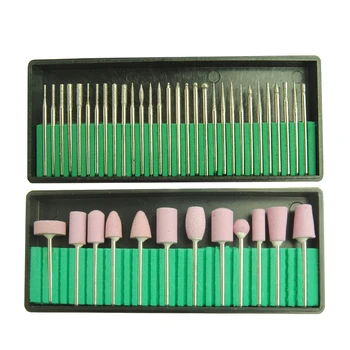 

Nail Drill Bits Set Milling Cutters Set Electric Manicure Pedicure Drill Accessory Nail Salon Cuticle Gel Clean Grinder Sander