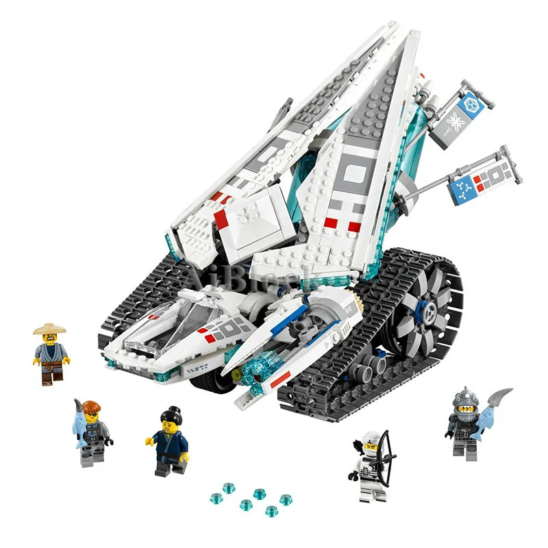 

977 Pcs Ninja Ice Tank Bricks Compatible Legoinglys Ninjagoes Movies Model Building Blocks Toy for Children