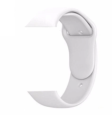 Модный силиконовый спортивный ремешок для Apple Watch Series 5 4 3 2 1 42 мм 38 мм ремешок для iWatch 40 мм 44 мм - Цвет ремешка: white