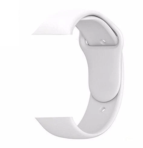 white Модный силиконовый спортивный ремешок для Apple Watch Series 5 4 3 2 1 42 мм 38 мм ремешок для iWatch 40 мм 44 мм - Цвет ремешка: white
