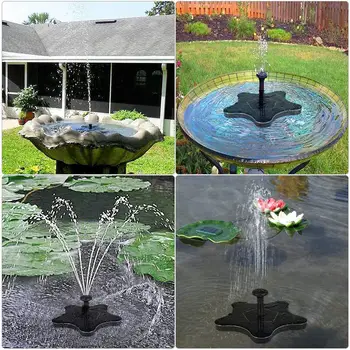 

2.5W Solar Water Fountain Flower-shape Solar Powered Pump Fountain Floating for Outdoor Pool Garden Decoration