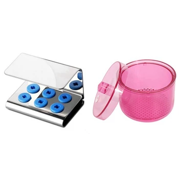 

Ultrasonic Scaler Tips Holder Stand with Pink Plastic Autoclavable Disinfection Box