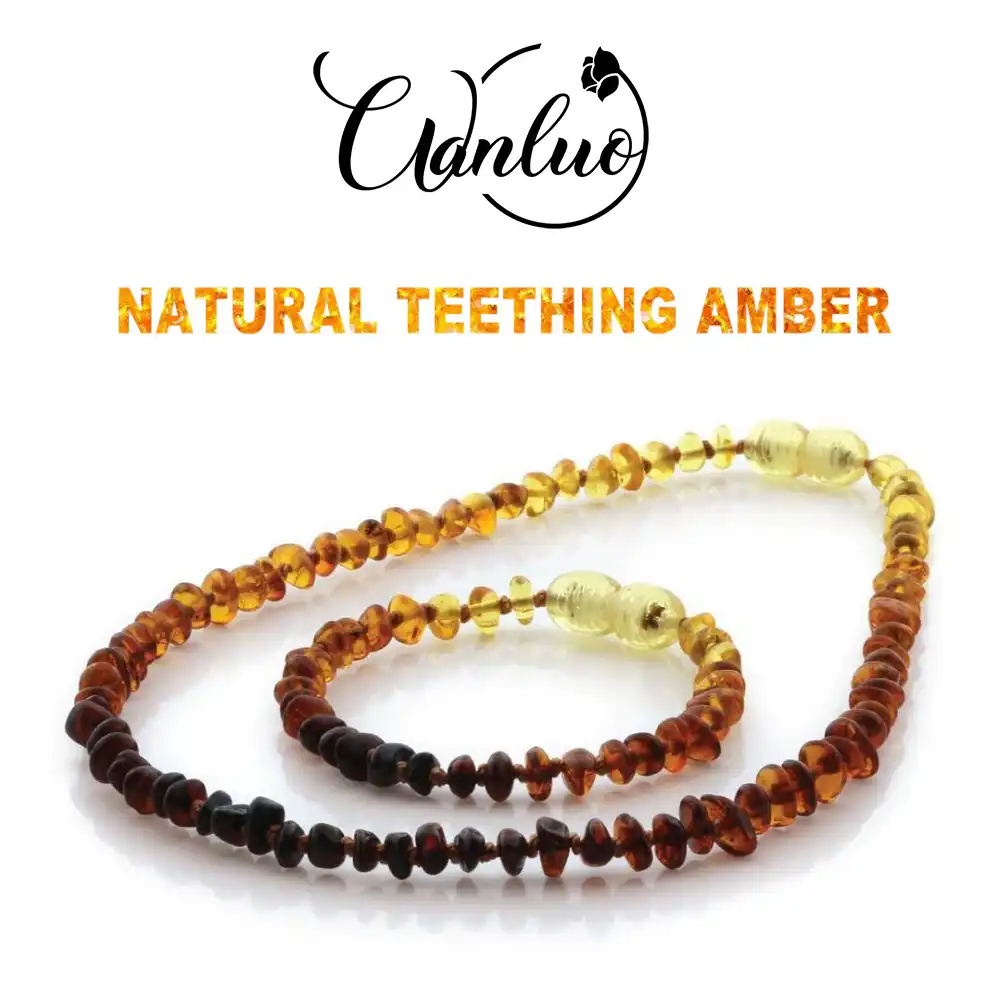 natural teething necklace for babies