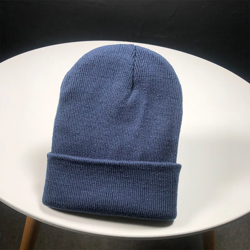 rolled up skully hat Winter Hats for Unisex New Beanies Knitted Solid Cute Hat Lady Autumn Female Beanie Caps Warmer Bonnet Men Casual Cap Wholesale skully with a brim