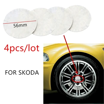 

4pcs 56mm 60MM Car Wheel Center Hub Caps Cover Rim Sticker Badge For skoda octavia fabia rapid superb octavia a 5 a 7