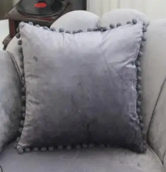 L Solid color super soft High grade Pillow Cover Home Decorate Pillow Case Office Sofa Cushion Cover - Цвет: L