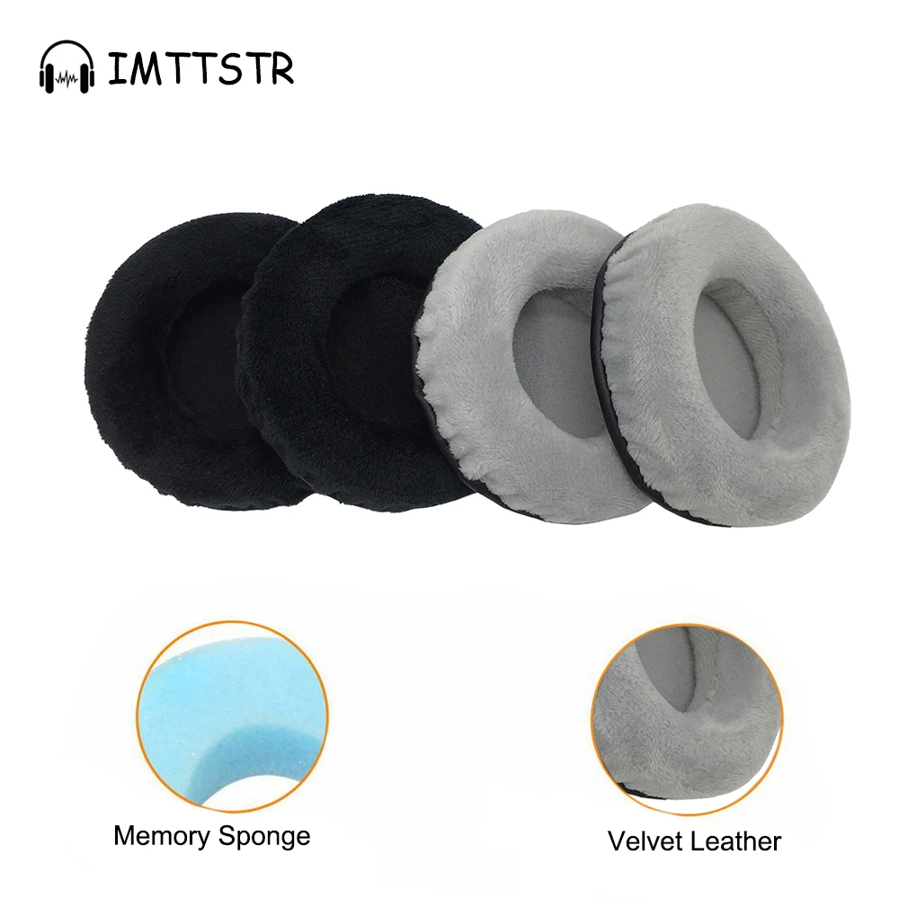 Velvet Ear Pads for Plantronics Audio 995H Headset Cushion Earpads Cups Pillow Replacement Cover Earmuffes