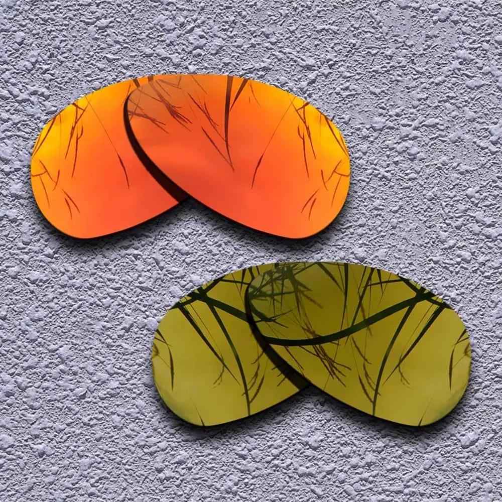 Fire Red-Copper 2 пары поляризованных сменных линз для солнцезащитных очков Oakley Crosshair S-несколько вариантов - Цвет линз: Fire Red-Copper