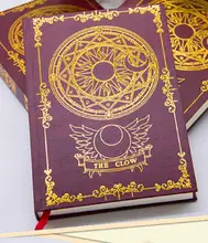 Блокнот Sakura Captor Sakura CERBERUS Clow Libra с узором звезда волшебный блокнот для путешествий Журнал Дневник Книга аниме мультяшный подарок