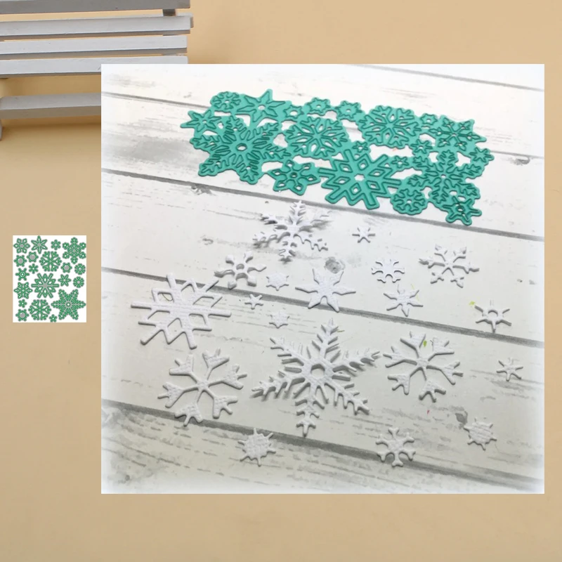 Lucky Goddess Craft Metal cutting dies Snowflake set Scrapbook paper craft knife mould blade punch stencils 2020 | Дом и сад