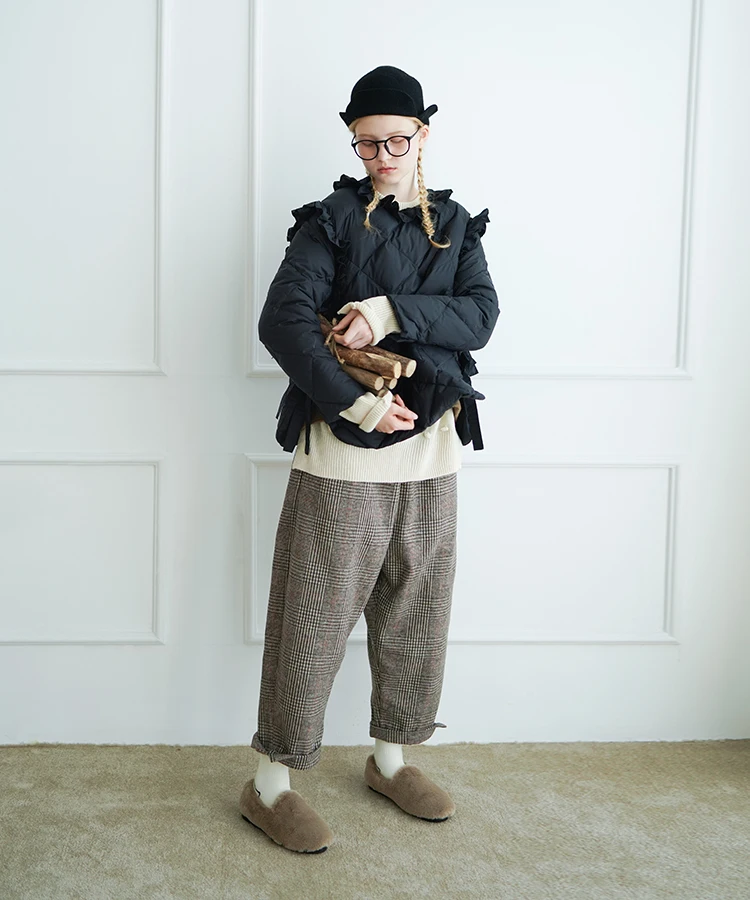imakokoni black short pullover kawaii down jacket original design female winter 90 white duck down 182516