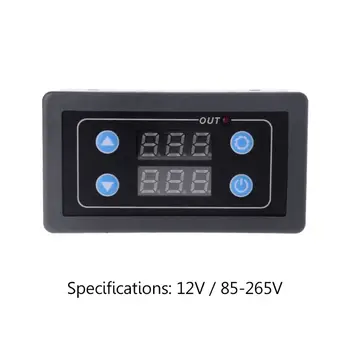 

DC12V AC110V/220V Digital Time Delay Relay Module Timer Cycle Control with Case