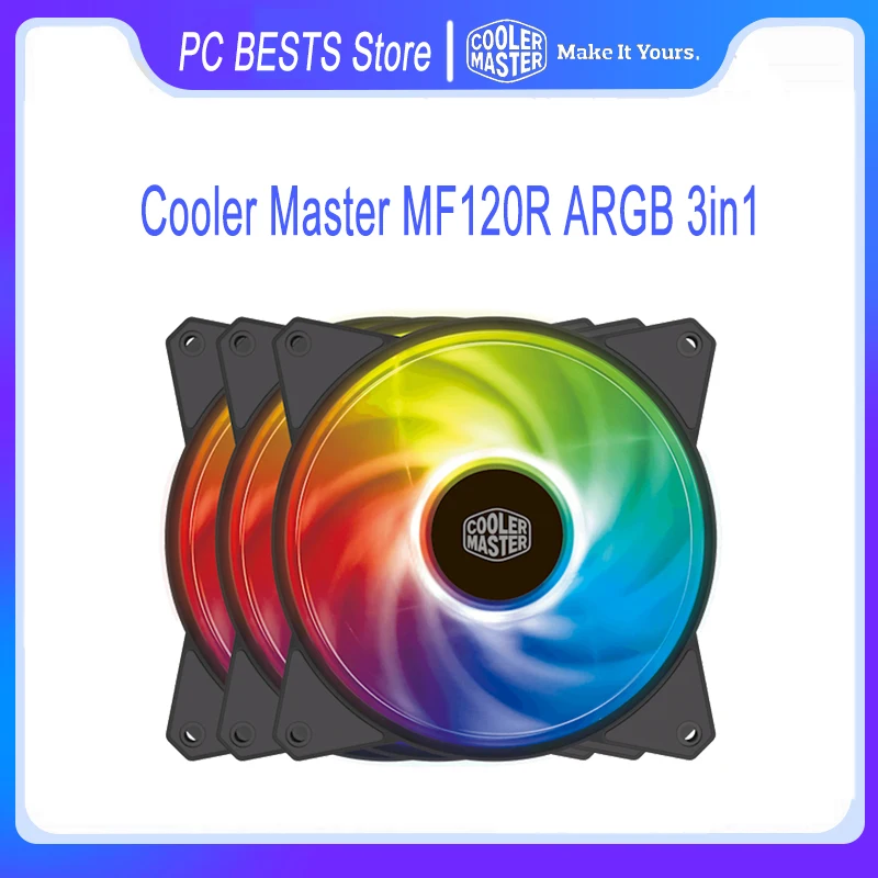 Кулер Master MF120R ARGB 3 в 1 компьютерный чехол вентилятор охлаждения процессора 120 мм RGB