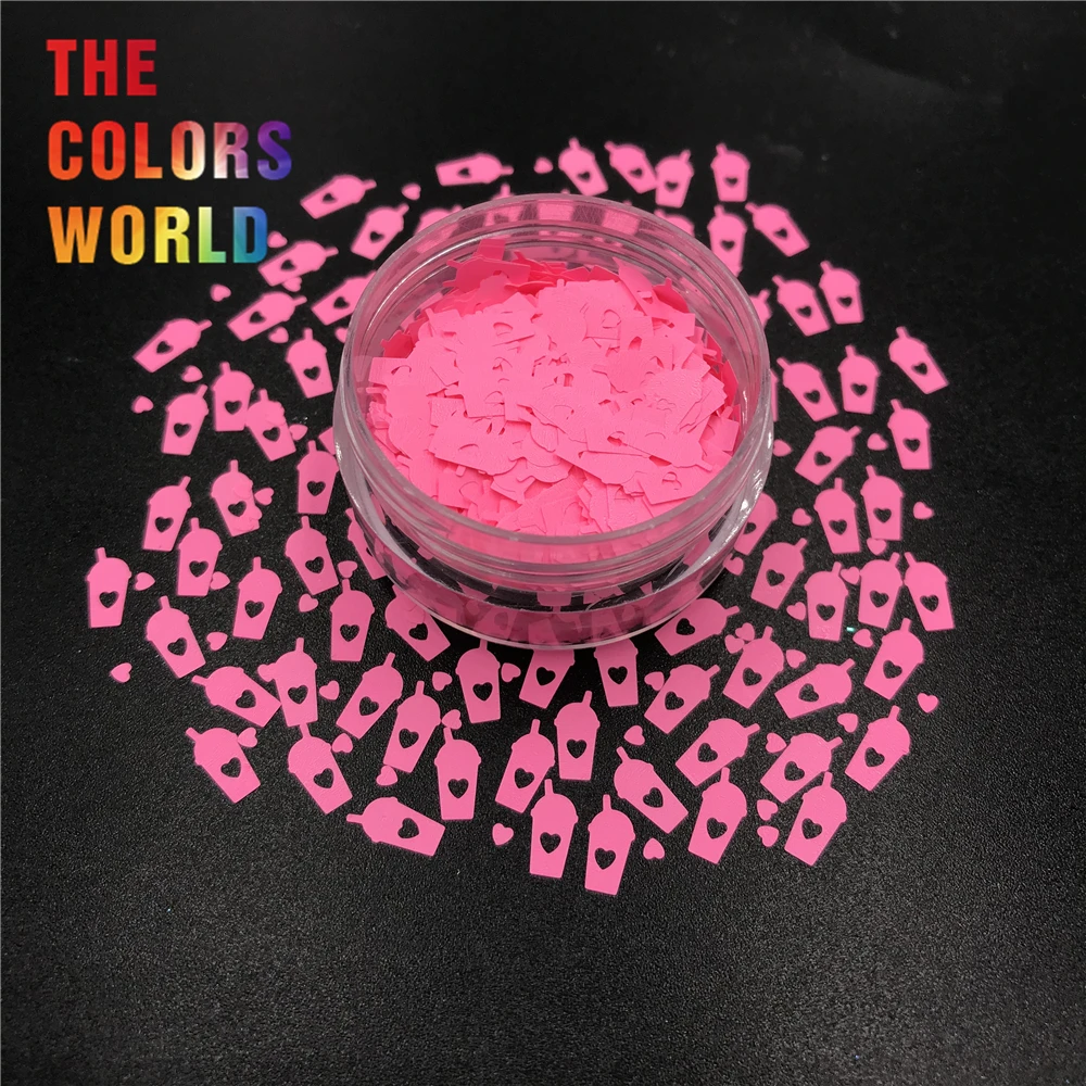 

TCT-358 Coffee Tumbler Milkshake Cup 8MM Neon Matte Nails Glitter Makeup Tumblers Crafts DIY Festival Accessories Party Supplier