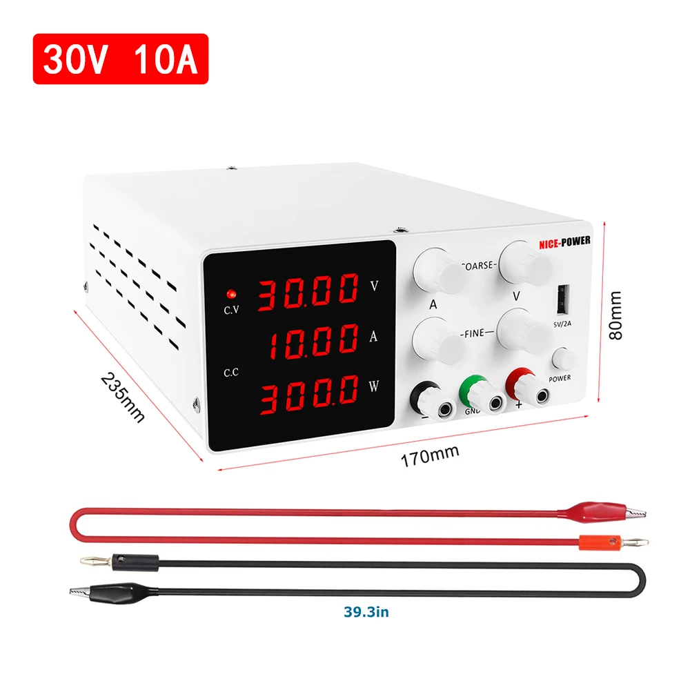 Switching Regulated Laboratory DC Power Supply Adjustable 120V 60V 30V 6A 10A 3A Lab Voltage Regulator Bench Source