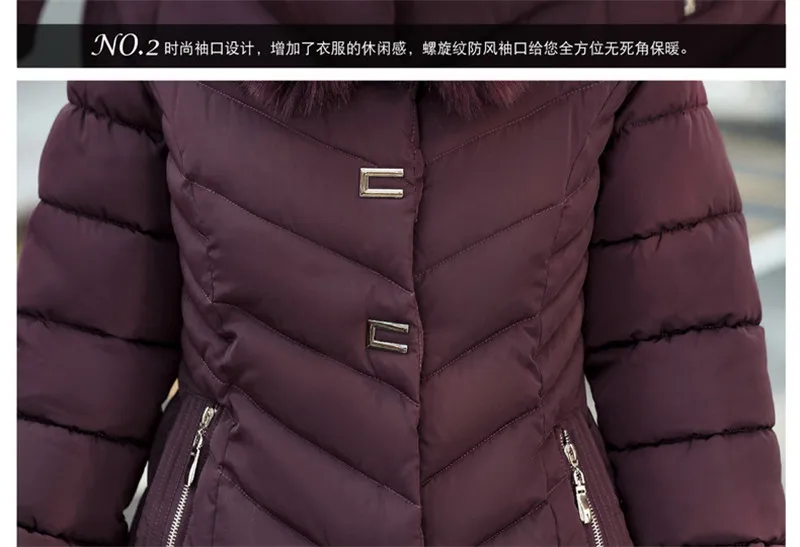 Новинка, зимняя женская куртка, плюс размер, 5XL, теплое пальто с капюшоном, для среднего возраста, уплотненная, длинная, парка, Корейская, тонкая, хлопковая, пуховая, верхняя одежда