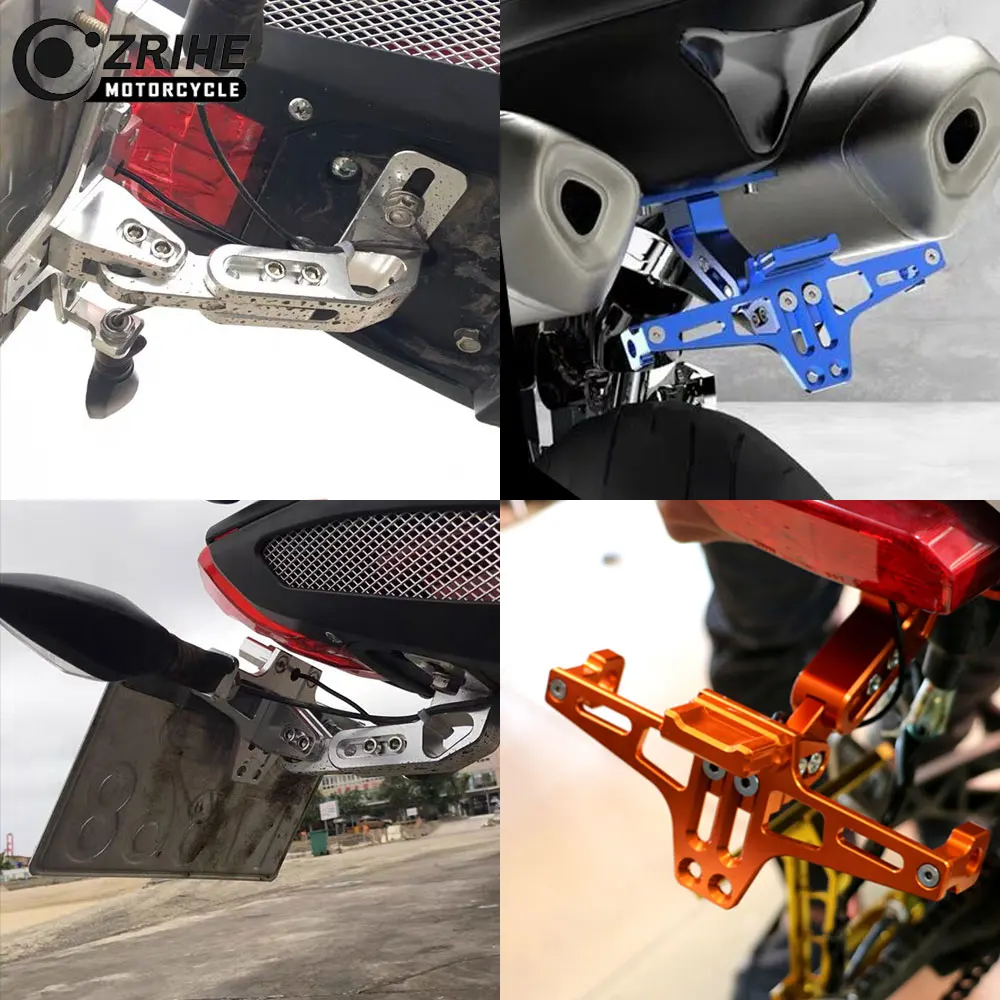 FOR YAMAHA TMAX 500 TMAX 530 TMAX 560 2001 2002 2003-2020 Motorcycle Adjustable Angle License Number Plate Frame Holder Bracket