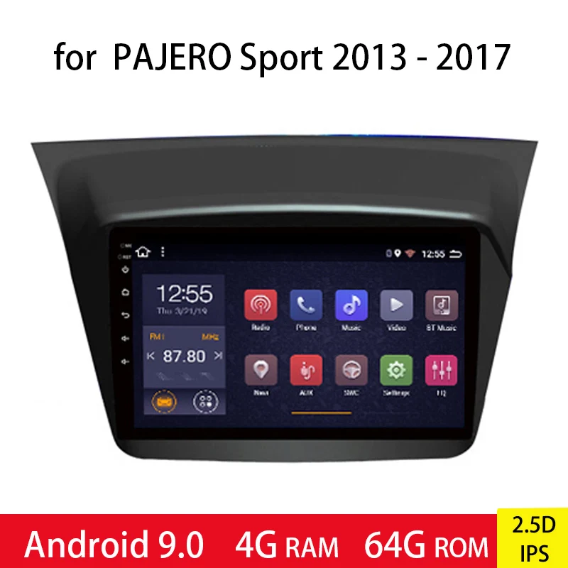 Автомобильный мультимедийный плеер 2din 9 &quotAndroid 0 gps радио для MITSUBISHI PAJERO Sport/L200/2006 +