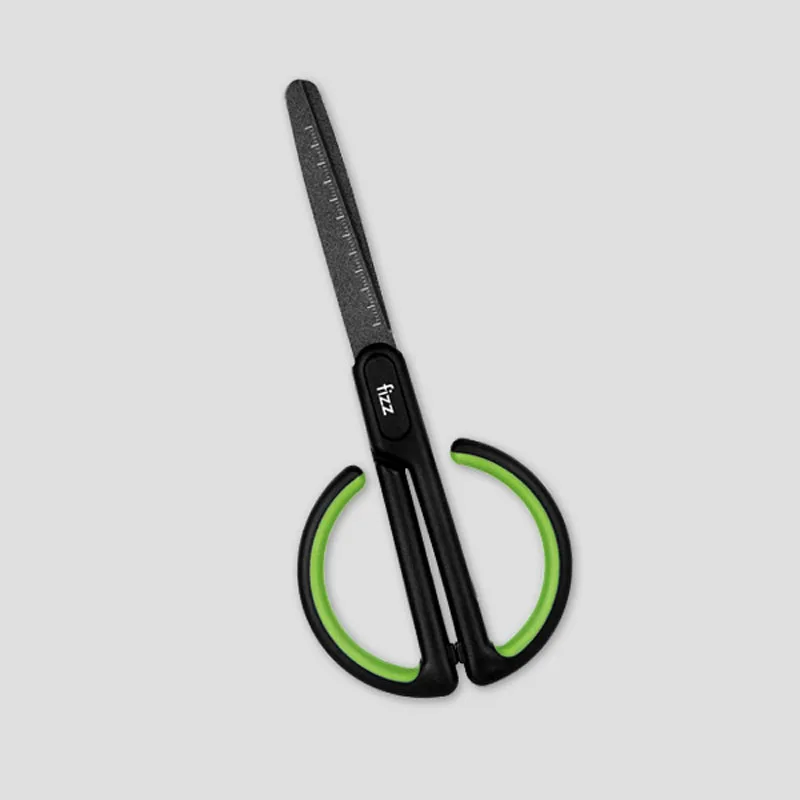 Xiaomi Mijia Youpin Fizz тефлоновые ножницы, шкала, метка, безопасная круглая режущая головка, фториновое покрытие, офисные канцелярские ножницы - Цвет: GREEN