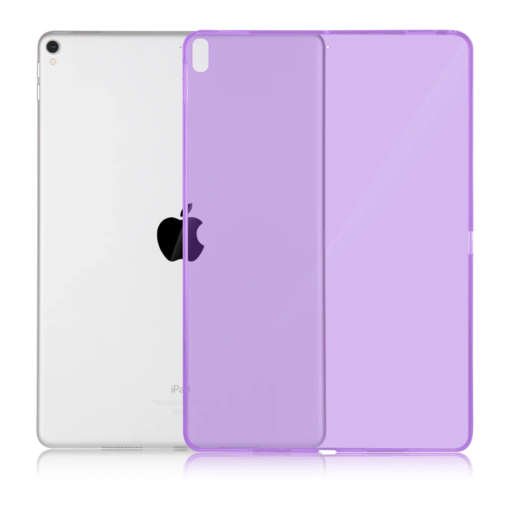 Для iPad 10,5 чехол, противоударный Прозрачный Мягкий ТПУ силиконовый чехол для iPad Air 3 чехол - Цвет: Transparent Purple