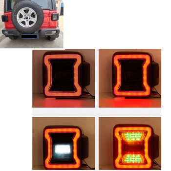 

Red LED Tail Light Rear Break Reverse Turn Signal for 2018 2019 Jeep Wrangler JL