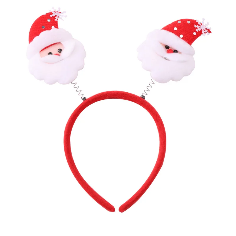 New Happy Christmas Hairbands For Women Girls Lovely Cartoon Santa Claus Snowman Antlers Tree Headband Fashion Hair Accessories - Цвет: 41