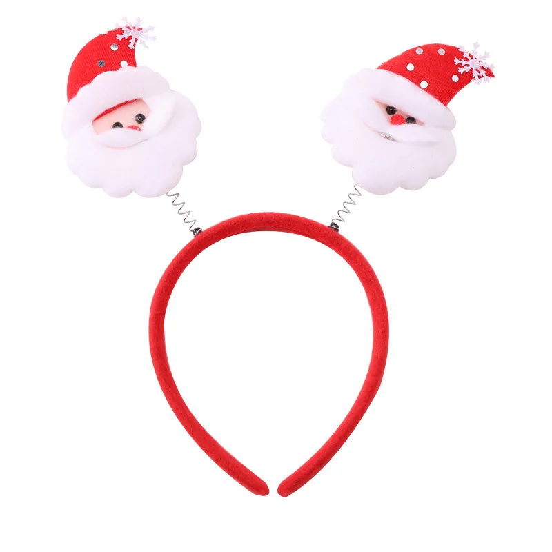 41 New Happy Christmas Hairbands For Women Girls Lovely Cartoon Santa Claus Snowman Antlers Tree Headband Fashion Hair Accessories - Цвет: 41