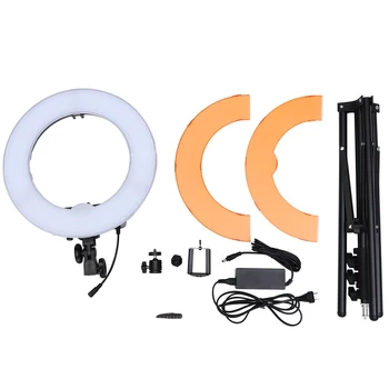 

Fill Light Live Streaming Fill Lamp LED Ring Shaped Photography Rack Fill Lamp for Store Home 14inch