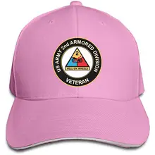 Ветеран армии США 2-й бронированный дивизион регулируемая бейсболка сэндвич Кепка