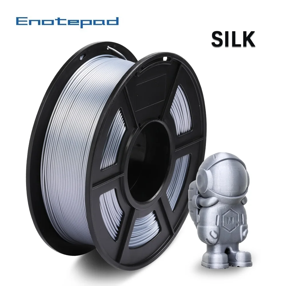 Enotepad Silk Filament 1 75mm 1kg PLA SILK For 3D Printer Bright Color Silk PLA 3d