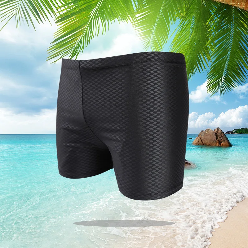 

New Style Swimming Trunks Men Fashion Boxer Swimming Trunks Men Faux Sharkskin Swimming Trunks 2019 Hot Selling Swimming Trunks