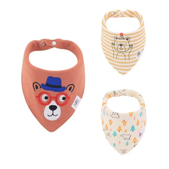 

Baby Bibs Scarf Muslin Burp Cloths 3 Pack Newborn Baby Boy Infant Girl Toddler Winter Cotton Waterproof Bib
