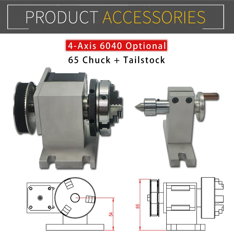 CNC 6040 рама 4-й оси алюминиевый сплав DIY Набор для металла деревообрабатывающее оборудование гравер с шаговыми двигателями и бесплатно TB6600