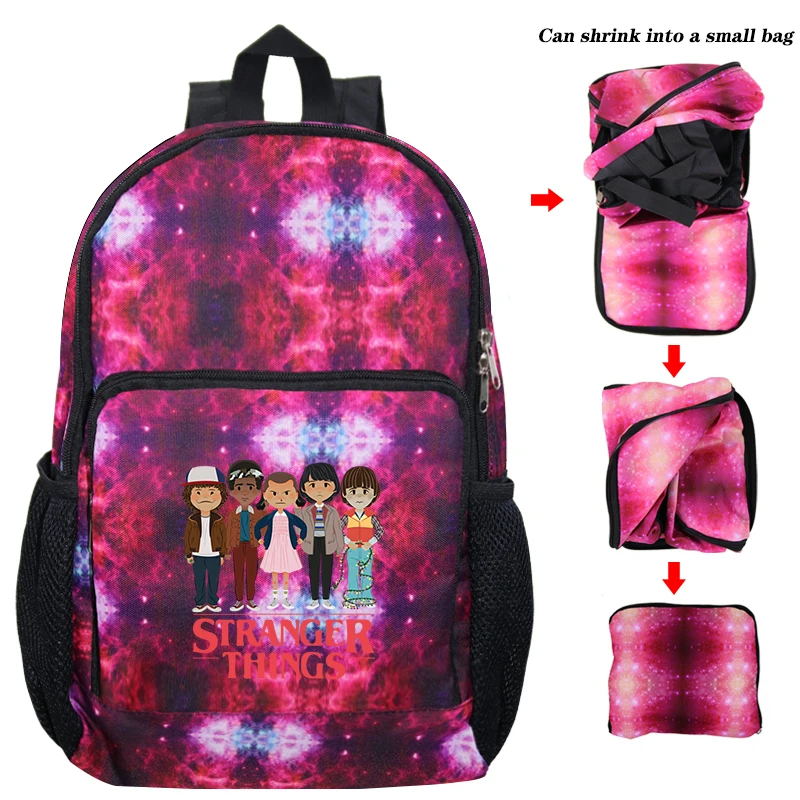 Plecak Mochila Stranger Things 3 Рюкзаки Sac A Dos Складные рюкзаки для школы подростков девочек женские дорожные сумки для ноутбука 8-10 - Цвет: C9