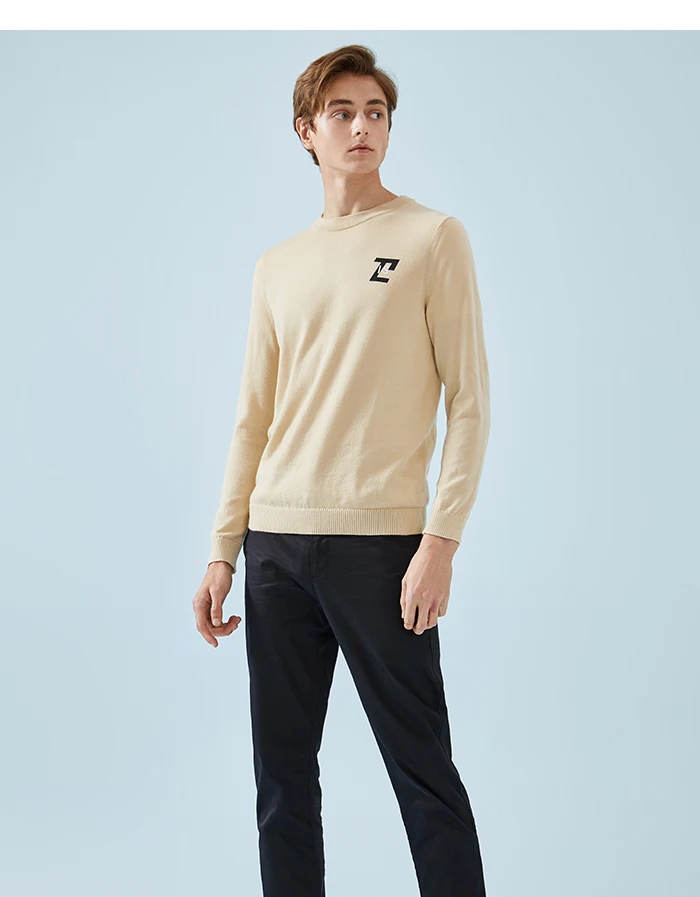 Semir, мужской свитер с круглым вырезом, пуловер, свитер, мужской,, весна и осень, тренд, принт, Молодежный свитер