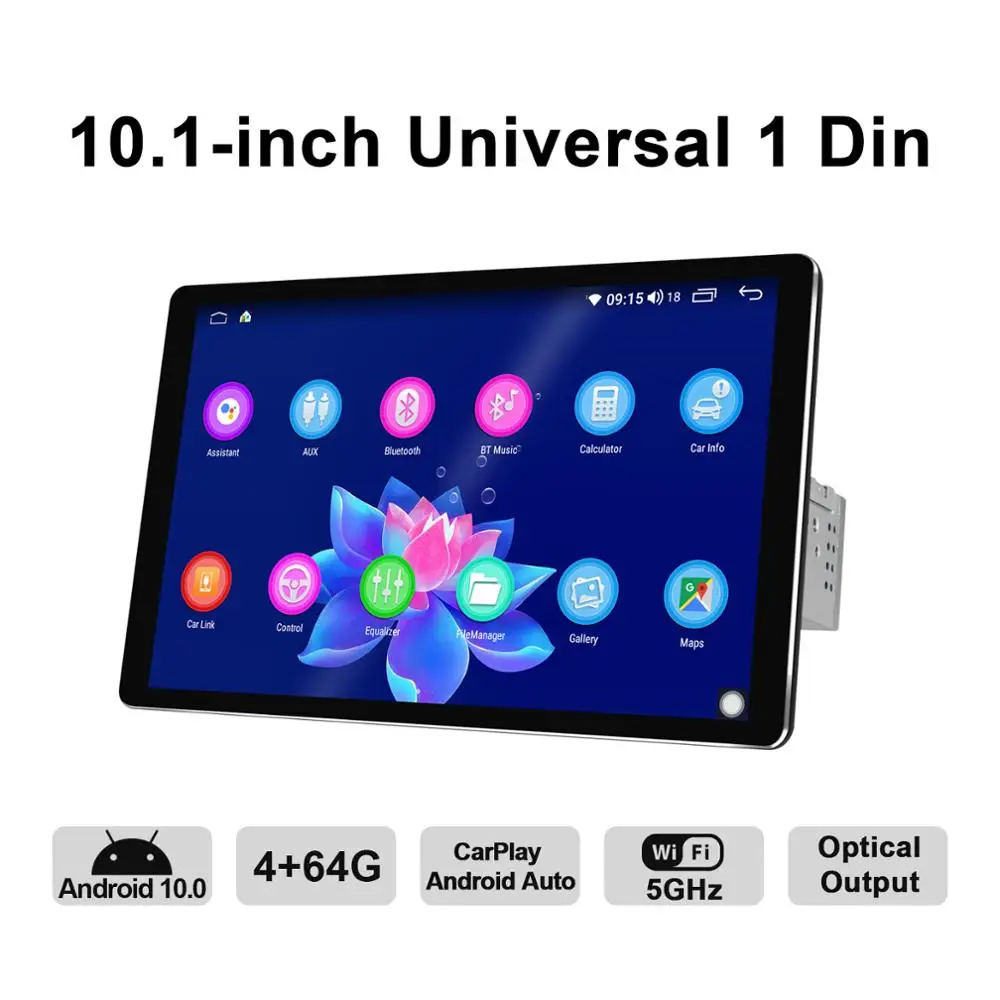 JOYING 10.1 inch IPS 1280*800 Car Radio player 4GB GPS Navigation support 4G Carplay RDS DSP stereo car multimedia video player