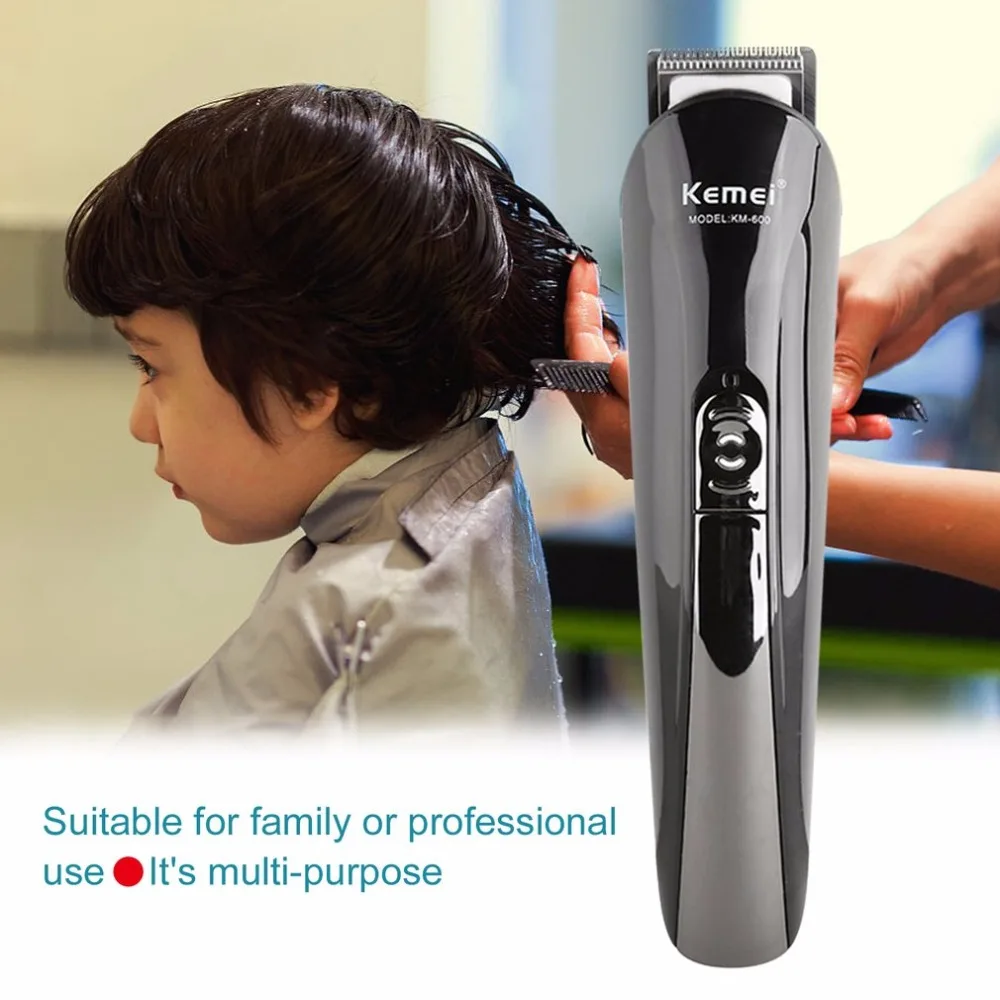 

KEMEI KM-600 Household Use Professional Hair Clipper Grooming Kit Electric Rechargeable Men Hair Trimmer Shaver Hot New