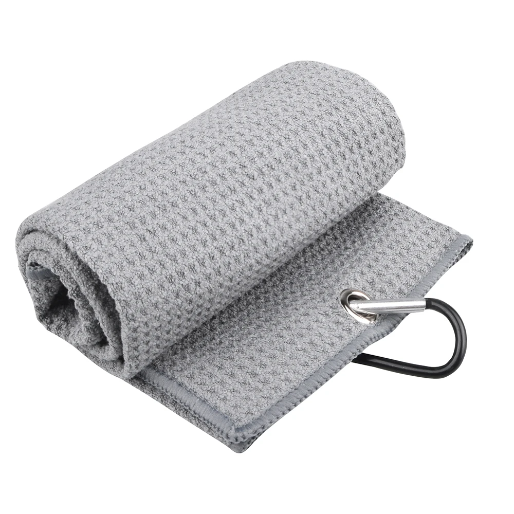 Premium Microfiber Golf Towel with Clip - 5 Colors Available, Perfect for Golf Enthusiasts, Includes Carabiner